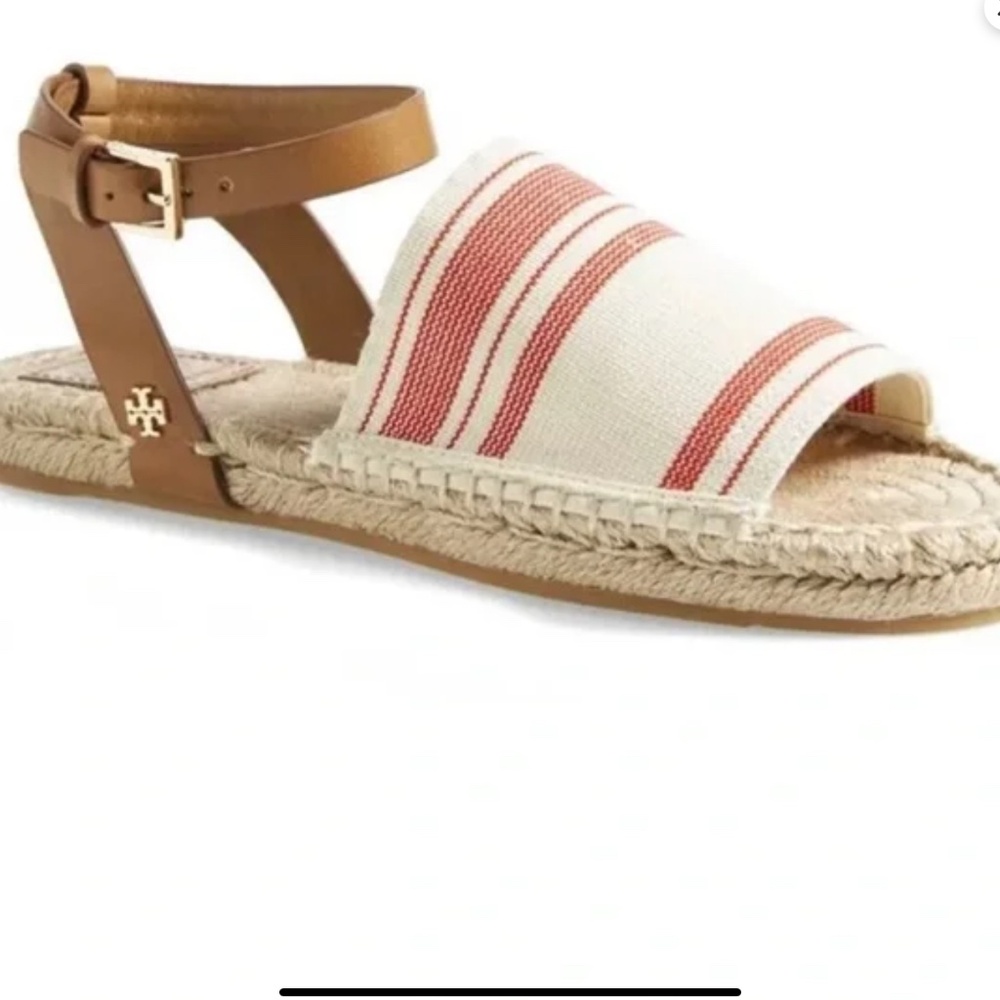 TORY BURCH SHOES ESPADRILLE SANDALS, SIZE 7.5